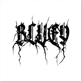 BLUEY DEATH METAL Posters and Art